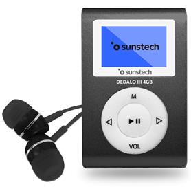 REPRODUCTOR MP3  DEDALOIII 4GB BLACK - PANTALLA 2.79CM SUNSTECH